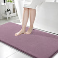 OLANLY Thick Memory Foam Bathroom Runner Rugs 59x24, Extra Soft Absorbent Long Bath Rug, Quick Dry, Non-Slip, Machine Washable Bath Mats for Bathroom, Tub and Shower, Home Decor Accessories, Deep Plum