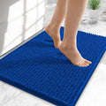 OLANLY Thick Small Bathroom Rugs 24x16, Extra Soft Absorbent Chenille Bath Rugs, Rubber Backing, Machine Wash Dry, Bath Mats for Bathroom Floor, Tub and Shower, Home Decor Accessories, Royal Blue