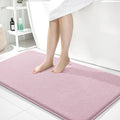 OLANLY Thick Memory Foam Bathroom Runner Rugs 44x24, Extra Soft Absorbent Long Bath Rug, Quick Dry, Non-Slip, Machine Washable Bath Mat for Bathroom, Tub and Shower, Home Decor Accessories, Dusty Rose