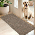 BEQHAUSE Dirt Trapper Door Mat 20" x 48", Non-Slip Washable Doormats Entrance Mat, Dirt Resistant and Absorbent Welcome Mat, Low Profile Floor Mats for Front Back Door and Entryway, Beige
