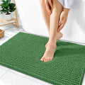 OLANLY Thick Bathroom Rugs 36x24, Extra Soft Absorbent Chenille Bath Rugs, Rubber Backing, Machine Wash Dry, Bath Mats for Bathroom Floor, Tub and Shower, Home Decor Accessories, Olive Green