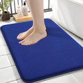 OLANLY Thick Memory Foam Small Bathroom Rugs 24x16, Extra Soft Absorbent Bath Rug, Quick Dry Bath Mats, Non-Slip, Machine Washable Mat for Bathroom, Tub and Shower, Home Decor Accessories, Royal Blue