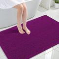 OLANLY Large Bathroom Rugs 44x32, Extra Soft Absorbent Chenille Bath Rugs, Rubber Backing Quick Dry, Machine Washable Bath Mats for Bathroom Floor, Tub and Shower, Home Decor Accessories, Purple