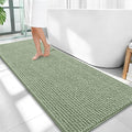 OLANLY Thick Bathroom Runner Rugs 59x24, Extra Soft Absorbent Chenille Bath Rugs, Rubber Backing, Machine Wash Dry, Long Bath Mats for Bathroom, Tub and Shower, Home Decor Accessories, Sage Green