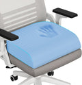 TranquilRelax Large Seat Cushion, Memory Foam Cushion for Long Sitting Hours on Office Chair, Home & Car, Non-Slip Chair Pad for Relieving Back & Sciatica & Hip & Coccyx Pain (Light Blue)