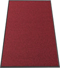 Indoor Outdoor Door Mat, 8' x 4' Doormat for Entryway, Rubber Backing Non Slip Front Door Mat Outside Entrance, Super Absorbent Commercial Floor Mat for Home Office, Red
