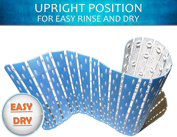Bathtub Mat Non Slip | Double-Layered Shower Mats with Suction Cups | Improved Drainage, EZ-Dry, Premium Grip Tub Mat | Extended 16x31in. | Non-Toxic, BPA, Latex, Phthalate Free (Waterfall)