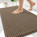 OLANLY Thick Bathroom Rugs 30x20, Extra Soft Absorbent Chenille Bath Rugs, Rubber Backing, Machine Wash Dry, Bath Mats for Bathroom Floor, Tub and Shower, Home Decor Accessories, Tan
