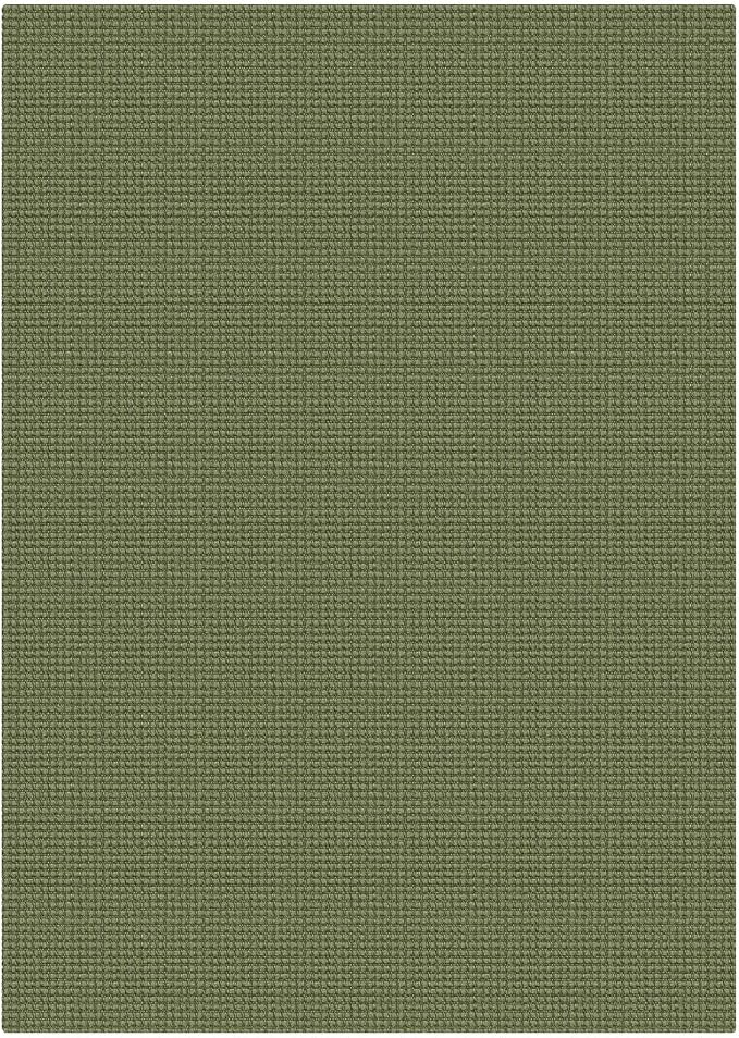 KOZYFLY Washable 5x7 Living Room Rug, Non Slip Woven Area Rugs, Braided Floor Carpet for Entryway, Kitchen, Bedroom, Dining Room, Office, Cotton Rug Indoor Decor, Olive Green/Earthy Green