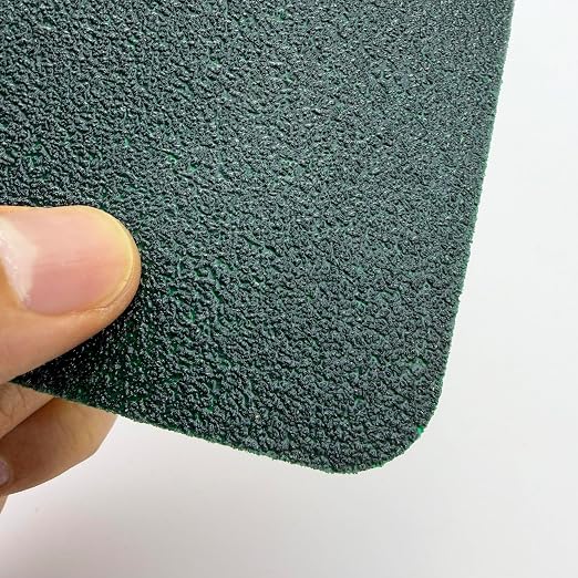 S&X Non Slip Stair Tread Tape, 5-Pack 6 x 24 Inch Pre-Cut Dark Green Grip Strips, Waterproof Abrasive Traction, Strong Adhesive PET Backing for Wood & Concrete Steps