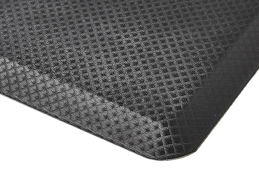 Amazon Basics 3/4" Rectangular Durable Anti-Fatigue Supportive Comfort Standing Mat, 32" x 20", Black