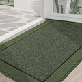 BEQHAUSE Indoor Door Mat 36" x 60", Dirt Trapper Door Mats Non-Slip Entryway Rugs Washable, Resist Dirt Absorbent Welcome Mat, Low Profile Floor Mats for Front Back Door and Entryway, Green