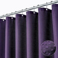 Dynamene 60 inch Stall Shower Curtain - Waffle Weave Heavy Duty Thick Fabric Shower Curtains for Bathroom, Weighted Hotel Spa Luxury Cloth Bath Curtain Set with 10 Plastic Hooks,60x72, Purple