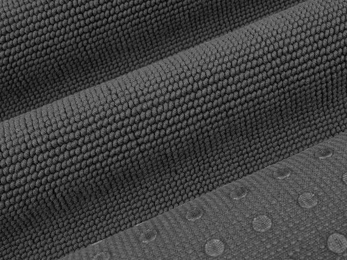 Cotton Paradise 100% Cotton Turkish Bathmat Rug, Soft Absorbent Quick Dry Non Slip, 20x34 Bathmat Rug, Dark Gray