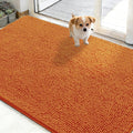 OLANLY Dog Door Mat for Muddy Paws 50x30, Absorbs Moisture and Dirt, Absorbent Non-Slip Washable Doormat, Quick Dry Chenille Mud Mat for Dogs, Entry Indoor Entryway Carpet for Inside Floor, Clay