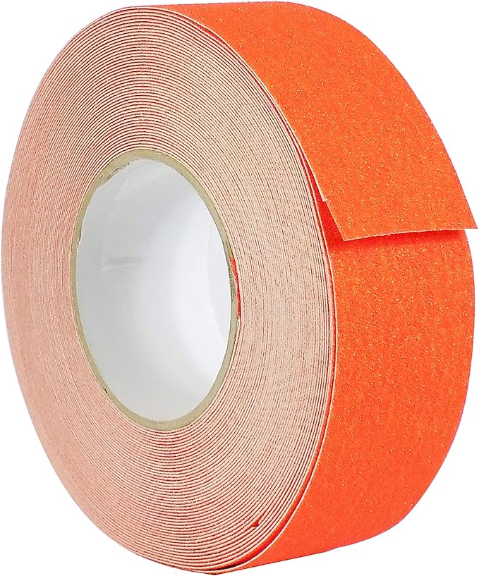 WOD Heavy Duty Anti Slip Tape Orange - 2 inch x 60 ft. Non Skid Treads Weather Proof Indoor/Outdoor Traction Tape for No Slip Stairs ASTC32