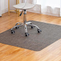 Baroyal Office Chair Mat for Hardwood Floor Under Desk Computer Rolling Chair Mat for Wood/Tile Floor Non-Slip Heavy Duty Desk Rug PVC Plastic Hard Floor Protector 45"x 53" (Dark Walnut)