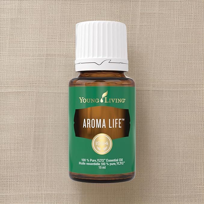 Young Living Aroma Life Essential Oil Blend | 15 ml | Ideal for Massage & Aromatherapy Diffusers | Calming Herbal Scent for Relaxation & Tranquility | Self-Care & Wellness Ritual