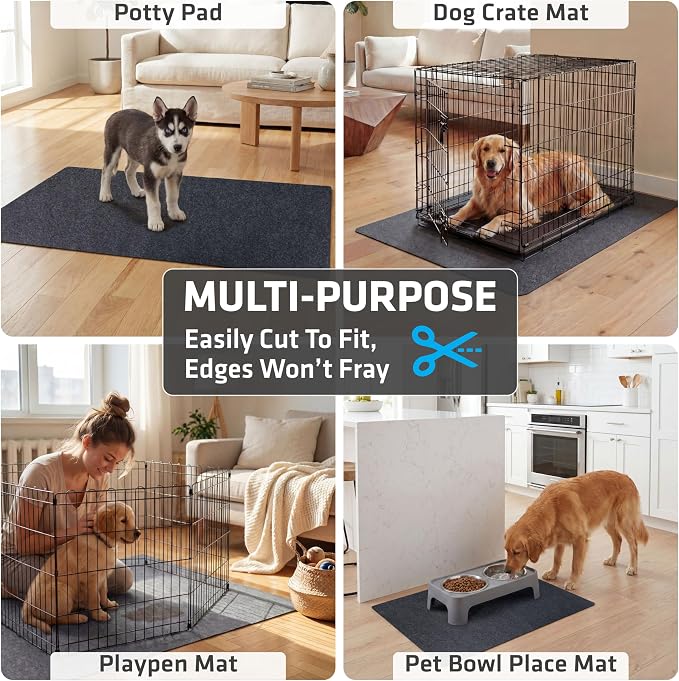Drymate 2-Pack Washable Pee Pads for Dogs (29x36), Waterproof, Absorbent, Slip-Resistant, Reusable Pet Training Potty Puppy Mats, Housebreaking, Incontinence Bed Pads, Crate, Kennel (USA Made)