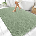 OLANLY Large Bathroom Rugs 70x46, Extra Soft Absorbent Chenille Bath Rugs, Rubber Backing Quick Dry, Machine Washable Bath Mats for Bathroom Floor, Tub and Shower, Home Decor Accessories, Sage Green