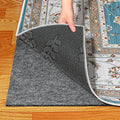 Waterproof Rug Pad 4x6 Ft, 1/8" Thick Under Area Carpet Padding, Non Slip Felt Rug Pads for Hardwood Floors, Protective Underlay Keeps Rugs in Place Without Wrinkles