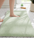 MINIDEAR Bathroom Rugs 24x17 Sage Green - Thick Memory Foam Bath Mat, Ultra Soft & Plush Fluffy, Non-Slip, Quick Dry, Absorbent Washable Floor Microfiber Mat for Tub, Home Decor Accessories