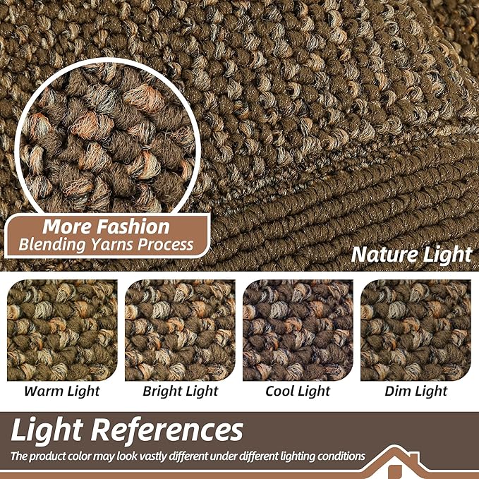 BEQHAUSE Kitchen Runner Rugs 24"x60", Kitchen Rugs Non-Slip Kitchen Mats for Floor, Absorbent and Stain Resistant Kitchen Mats, Machine Washable Rug for Kitchen, Hallway, Laundry & Sink, Brown