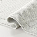 Arkwright 100% Cotton Bathroom Rug - High Absorbent Stylish Textured Woven Design Bath Mat, Slip Resistant Backing for Shower and Bathtub Floor, 20x32 in - Grey