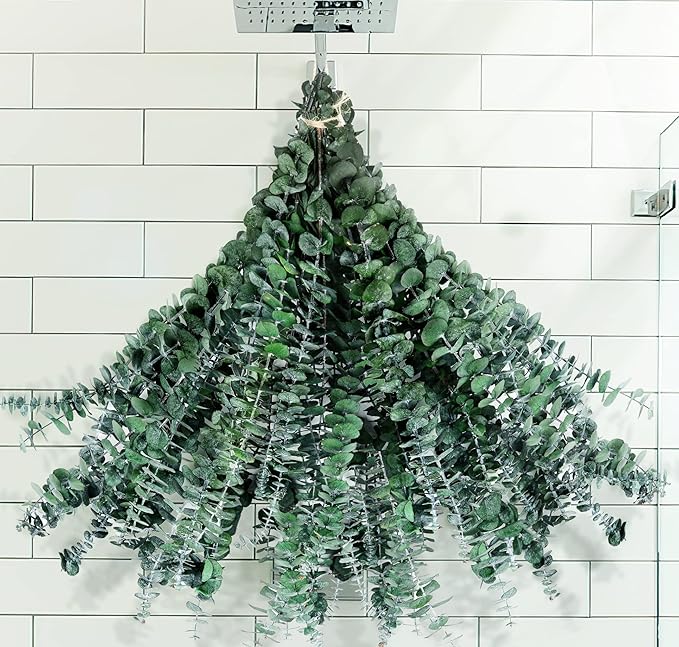 30 Pcs Dried Preserved Eucalyptus Stems Shower Bundle, 9oz 17" 100% Natural Fresh Eucalyptus Plant, Real Eucalyptus Leaves Branches for Shower Vase Filler, Dried Flowers Arrangement Home Decor