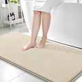 OLANLY Thick Memory Foam Bathroom Runner Rugs 59x24, Extra Soft Absorbent Long Bath Rug, Quick Dry Bath Mats, Non-Slip, Machine Washable Mat for Bathroom, Tub and Shower, Home Decor Accessories, Sand