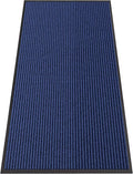 Front Door Mat, 4' x 2' Commercial Floor Mat, Heavy Duty Welcome Mat, Rubber Backing Non Slip Doormat for Entryway, Blue