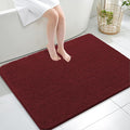 OLANLY Large Bathroom Rugs 40x32, Soft Absorbent Chenille Bath Rugs, Rubber Backing Quick Dry, Machine Washable Bath Mats for Bathroom Floor, Tub and Shower, Home Decor Accessories, Andorra Red-Brown