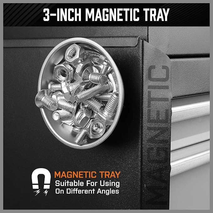HORUSDY 4-PIECE Telescoping Magnetic Pickup Tools Set - Extendable Magnetic Pick Up Tools，Flexible Bendable Spring Magnet Stick