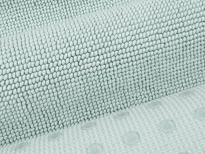 Cotton Paradise 100% Cotton Turkish Bathmat Rug, Soft Absorbent Quick Dry Non Slip, 20x34 Bathmat Rug, Mint Green