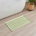 Douceur Boho Bath mat for Bathroom Floor Non Slip, Acrylic Blend Cute Bath Mats with Tassels, Quick Dry Bath mats Machine Washable, 24" x 36", Green