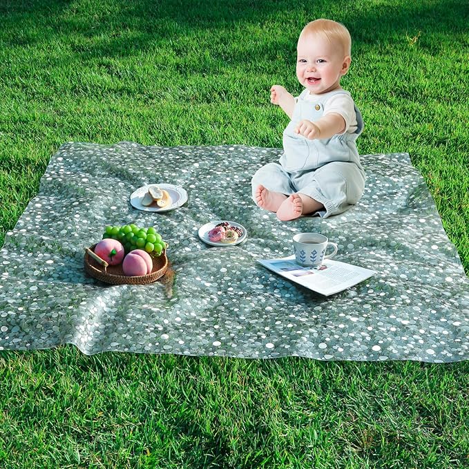 Plastic Splat Mat for Baby, Easy Cleaning Vinyl Floor Mat for Eating Messes, Waterproof High Chair Floor Protector Feeding Floor Cover by MatLeya