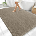 OLANLY Large Bathroom Rugs 70x46, Extra Soft Absorbent Chenille Bath Rugs, Rubber Backing Quick Dry, Machine Washable Bath Mats for Bathroom Floor, Tub and Shower, Home Decor Accessories, Warm Taupe