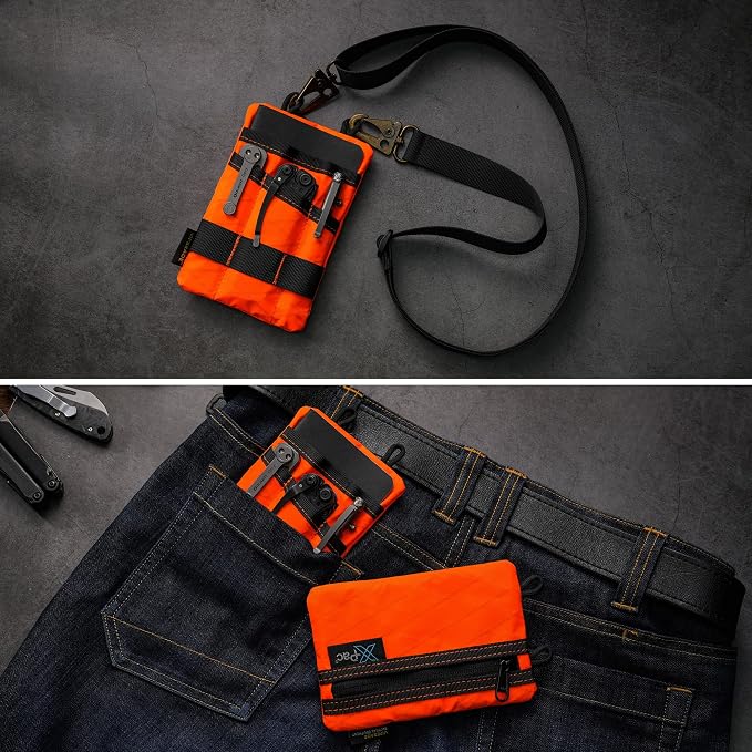 VIPERADE VE1 Pocket Organizer, EDC Pouch for Men, EDC Organizer Storage EDC Gears, Multitool Pocket Pouch Hold Your Flashlight/Pocket Knife, Pen, Notebook