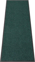 Indoor Outdoor Door Mat, 6’x 2' Doormat for Entryway, Rubber Backing Non Slip Front Door Mat Outside Entrance, Super Absorbent Commercial Floor Mat for Home Office, Green