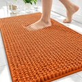 OLANLY Thick Bathroom Rugs 30x20, Extra Soft Absorbent Chenille Bath Rugs, Rubber Backing, Machine Wash Dry, Bath Mats for Bathroom Floor, Tub and Shower, Home Decor Accessories, Clay