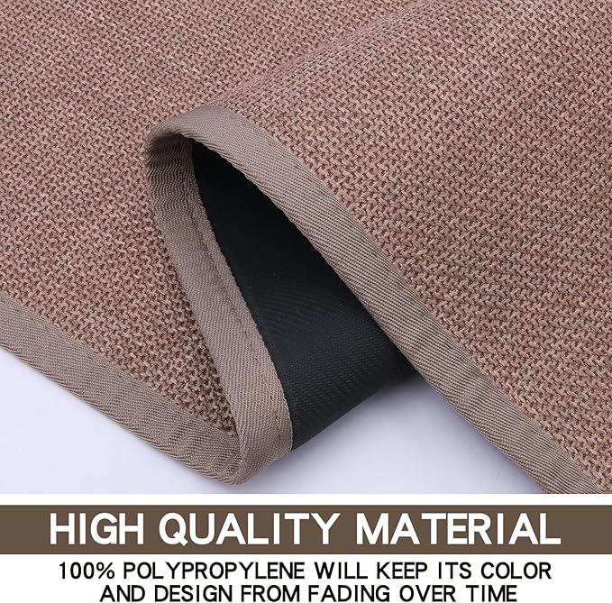 SUMLANS Kitchen Mat, Cushioned Non Slip Rugs for Kitchen Floor, Absorbent Runner Comfort Standing Mats Washable for Kit, Office, Home (Camel, 35.4"x71")