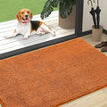 OLANLY Dog Door Mat for Muddy Paws 47x32, Absorbs Moisture and Dirt, Absorbent Non-Slip Washable Doormat, Quick Dry Chenille Mud Mat for Dogs, Entry Indoor Entryway Carpet for Inside Floor, Clay