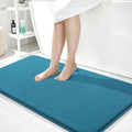 OLANLY Thick Memory Foam Bathroom Runner Rugs 44x24, Extra Soft Absorbent Long Bath Mats, Quick Dry, Non-Slip, Machine Washable Mats for Bathroom, Tub and Shower, Home Decor Accessories, Peacock Blue