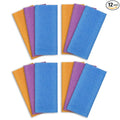 ARCH&M Exfoliating Washcloth 12 Pack Back Scrubber for Shower Towel Body Scrubber Microabrasion Sponge Japanese Bath Wash Korean Exfoliating Beauty Wash Cloth Loofah Scrubber OPNB