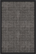 Ottomanson Scraper Doormat – Indoor Outdoor Entry Rug with Rubber Backing & Dirt-Trapping Polyester Pile, Non-Slip Front Door Mat for Mud & Pet Traffic – 24" x 36", Charcoal