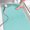 godehone Shower Mats Non Slip Without Suction Cups, PVC Loofah Bathroom Mats, Loofah Mats for Shower and Bathroom, Quick Drying, 15.7× 36 Inch, Light Green