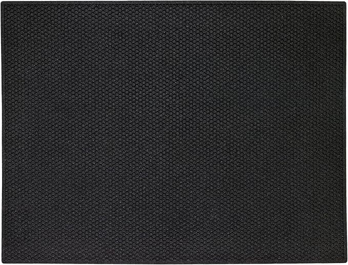 Mohawk Home Indoor Outdoor 2' 11" x 3' 10" Heavy Duty Rubber Floor Mat Anti Slip Restaurant Kitchen for Garage Garden Industrial Pool Entrance Bar Wet Area