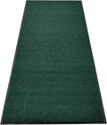 Durable Rubber Door Mat - Heavy Duty, Indoor/Outdoor, Easy Clean, Waterproof, Low-Profile Mat for Entry, Patio, Garage - Stylish (Green, 6' x 2' (Mud Trapper))