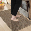 BEQHAUSE Kitchen Rugs 20"x32", Non-Slip Kitchen Mats for Floor, Super Absorbent and Stain Resistant Kitchen Rugs, Machine Washable Rugs for Kitchen, Hallway, Laundry & Sink, Taupe