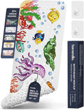 Bath Tub Mat Non Slip Anti Mold for Kids BPA Free INCL Hooks - homerella® Ocean Sea Animals 40x16, Baby Bath Mat Non Slip 200 Suction Cups, Non Toxic Machine Washable Toddler Bath Mat, EU Certified